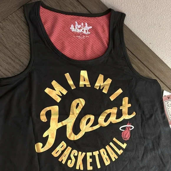 NWT [Touch by Alyssa Milano] Miami Heat NBA Sleeveless Tank Top Women’s Medium - Picture 7 of 14